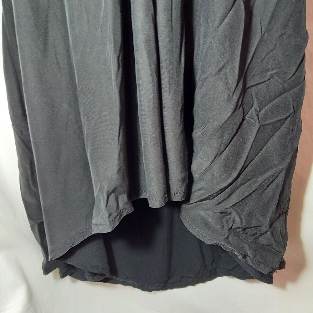 Size 10 Dip Hem ¾ Sleeve Knee to Midi Length Pleated Dress - Picture 4 of 6
